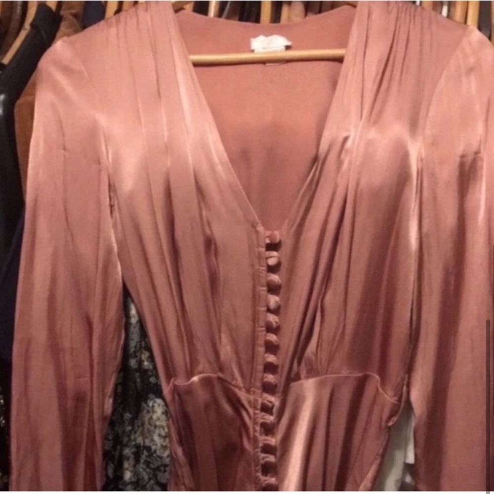 - Anthropologie rose blush midi dress - Picture 5 of 7